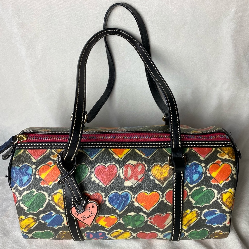 Dooney & Bourke Multicolor Heart Satchel